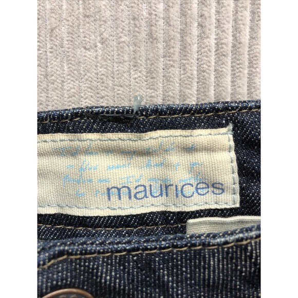 Maurice’s Denim Jeans Size 7/8 Long Taylor Boot Distressed - Picture 8 of 16